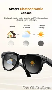 CoolWiz Smart Glasses Baru 3600MAh Pengecas Mudah Alih M02ultra Wanita 800W Kamera AI Terjemahan Rakaman Video Pemain Muzik Cermin Mata Panggilan Lelaki Untuk Sukan Luar Penggunaan Harian - view 28
