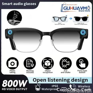 CoolWiz New AI Smart Glasses — 120+ Language Translations, 8MP Camera, 8K Resolution, Video & Music Playback, Business Calls, Color‑Changing Lenses, for Men, suitable for outdoor sports and everyday use - view 10