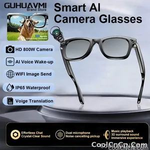CoolWiz Camera HD Pixel 800W New 32GB Smart Glasses for Women — Photo Capture & Video Recording, AI Translation, Waterproof AI Glasses for Men, suitable for outdoor sports and daily use - view 10