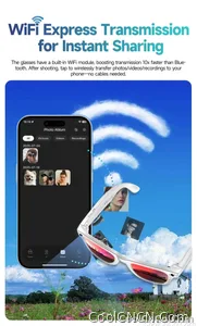 CoolWiz Camera HD Pixel 800W New 32GB Smart Glasses for Women — Photo Capture & Video Recording, AI Translation, Waterproof AI Glasses for Men, suitable for outdoor sports and daily use - view 17