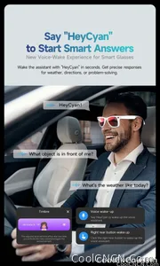 CoolWiz Camera HD Pixel 800W New 32GB Smart Glasses for Women — Photo Capture & Video Recording, AI Translation, Waterproof AI Glasses for Men, suitable for outdoor sports and daily use - view 24