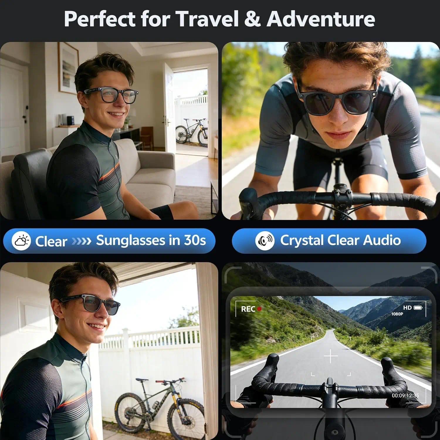 2026 New POV 800W Pixel 4K HD Trave Business Smart Glasses Men&Women 100+Language Translation 1080P Video Chatgpt Sunglasses IOS - gallery