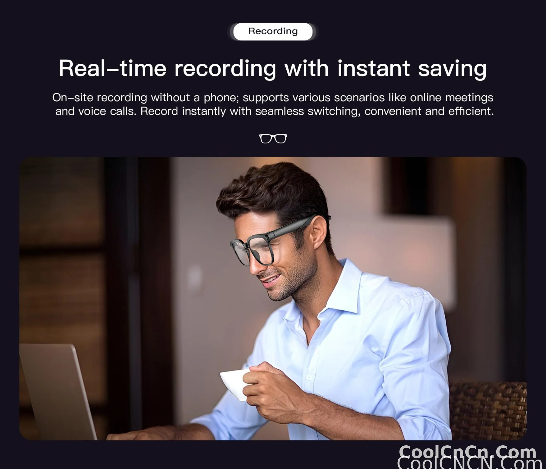 2026 New POV 800W Pixel 4K HD Trave Business Smart Glasses Men&Women 100+Language Translation 1080P Video Chatgpt Sunglasses IOS - detail