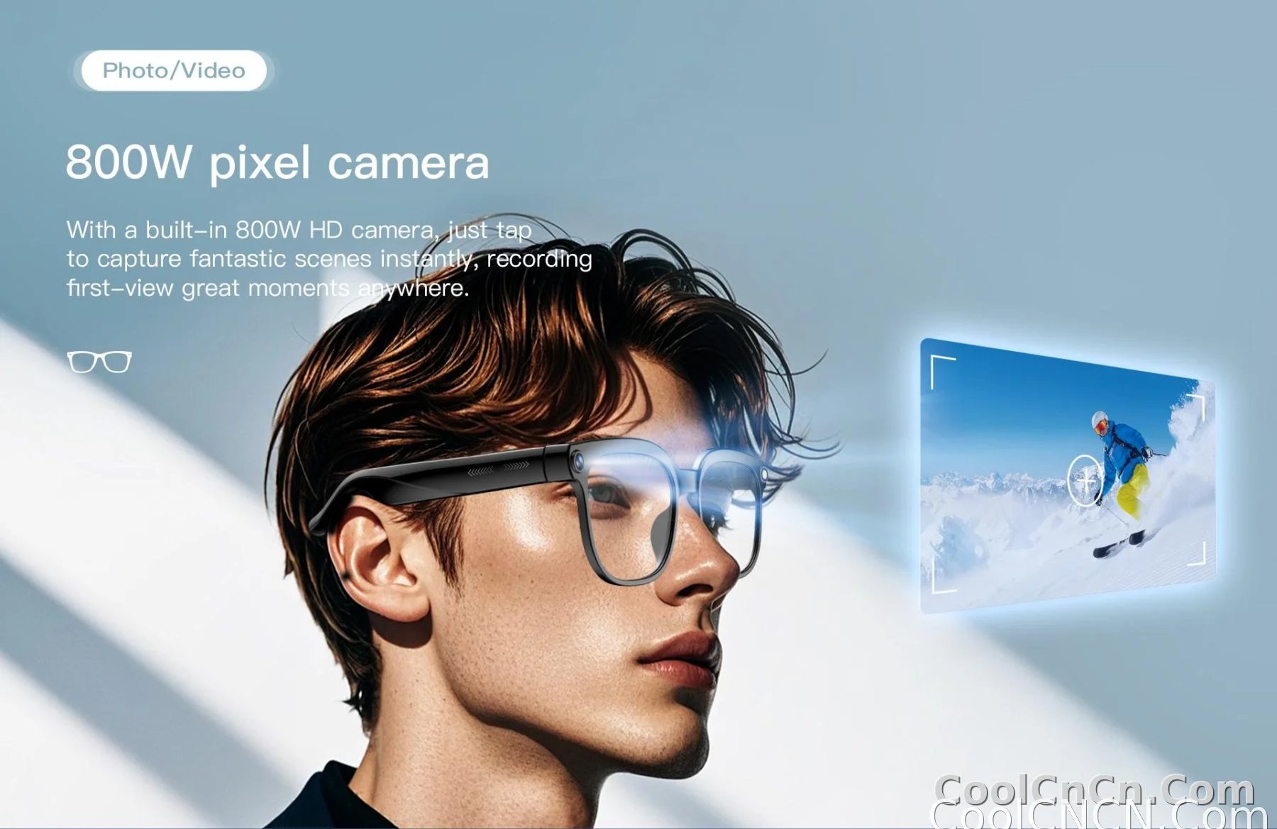 2026 New POV 800W Pixel 4K HD Trave Business Smart Glasses Men&Women 100+Language Translation 1080P Video Chatgpt Sunglasses IOS - detail