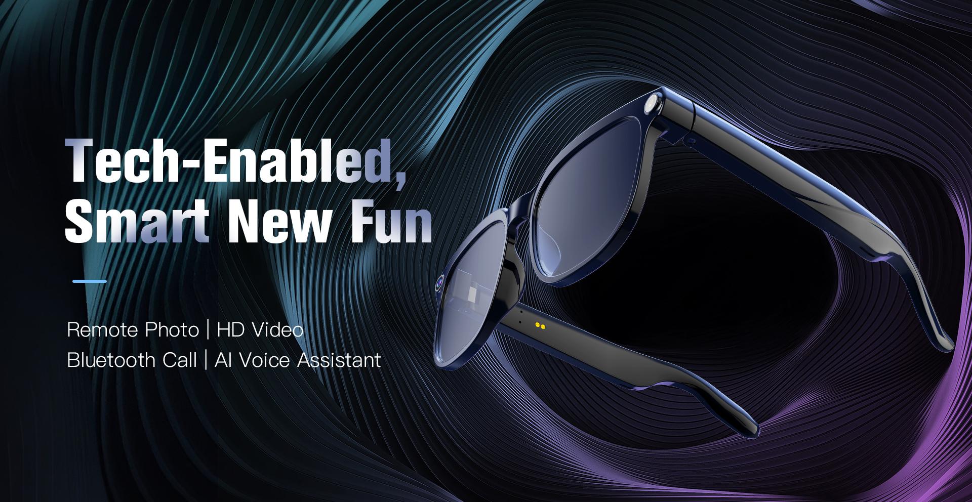 2026 New 800W HD Pixel Smart Glasses Men Anti-shake Camera AI Language Translation Video Recording ChatGPT Music Call Sunglasses - gallery