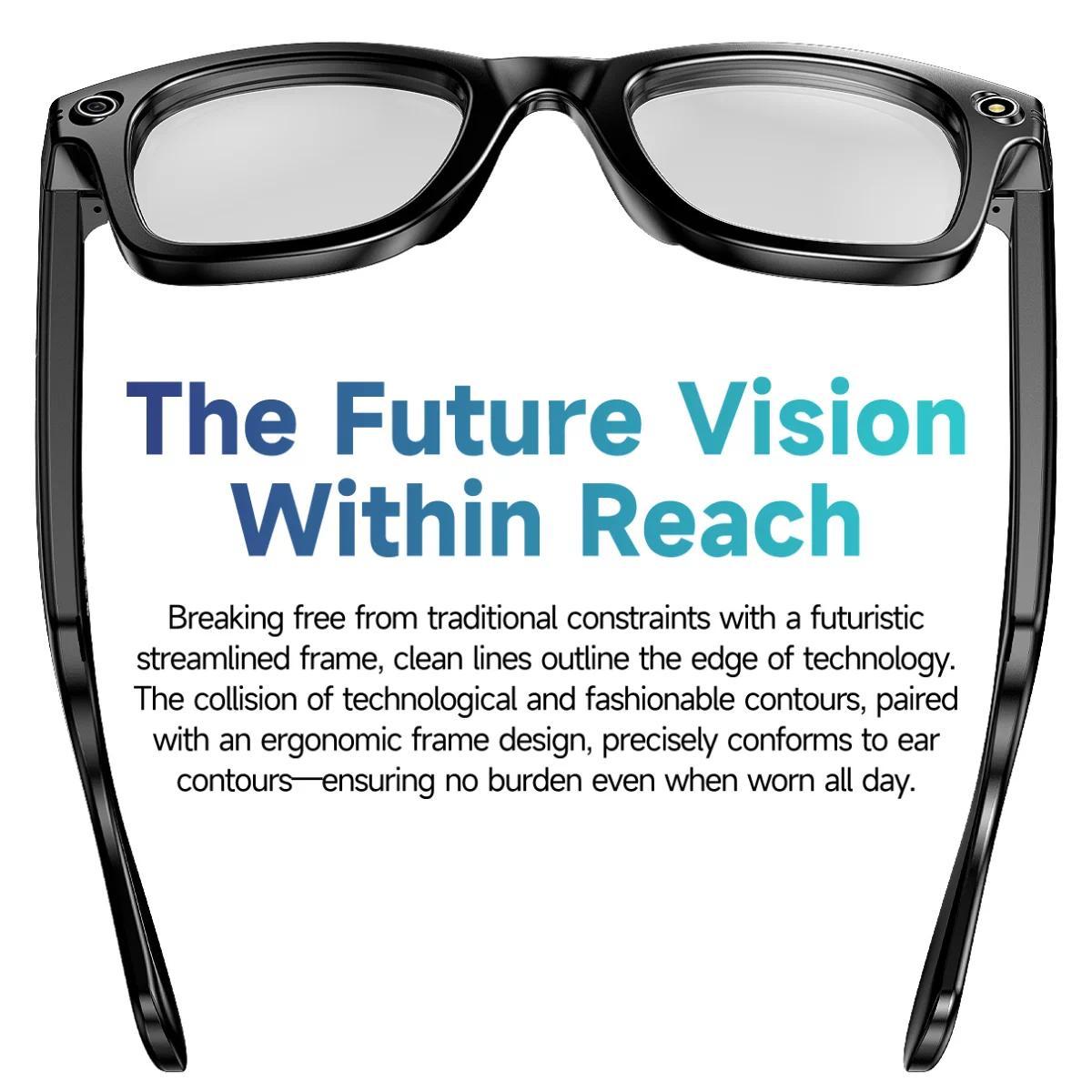 New Upgrade Smart Glasees With Camera Video Recording Languages Bluetooth Call Translation Voice Sunglasses