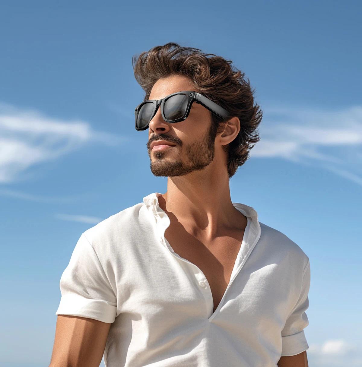 New Upgrade Smart Glasees With Camera Video Recording Languages Bluetooth Call Translation Voice Sunglasses - gallery