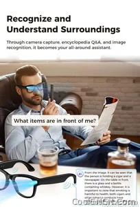 2026New Smart AI Glasses 4K 800W Camera ChatGPT Photos&Video 3600mAh Charging Case Power Bank 32GB Translation Music Sunglasses - view 20