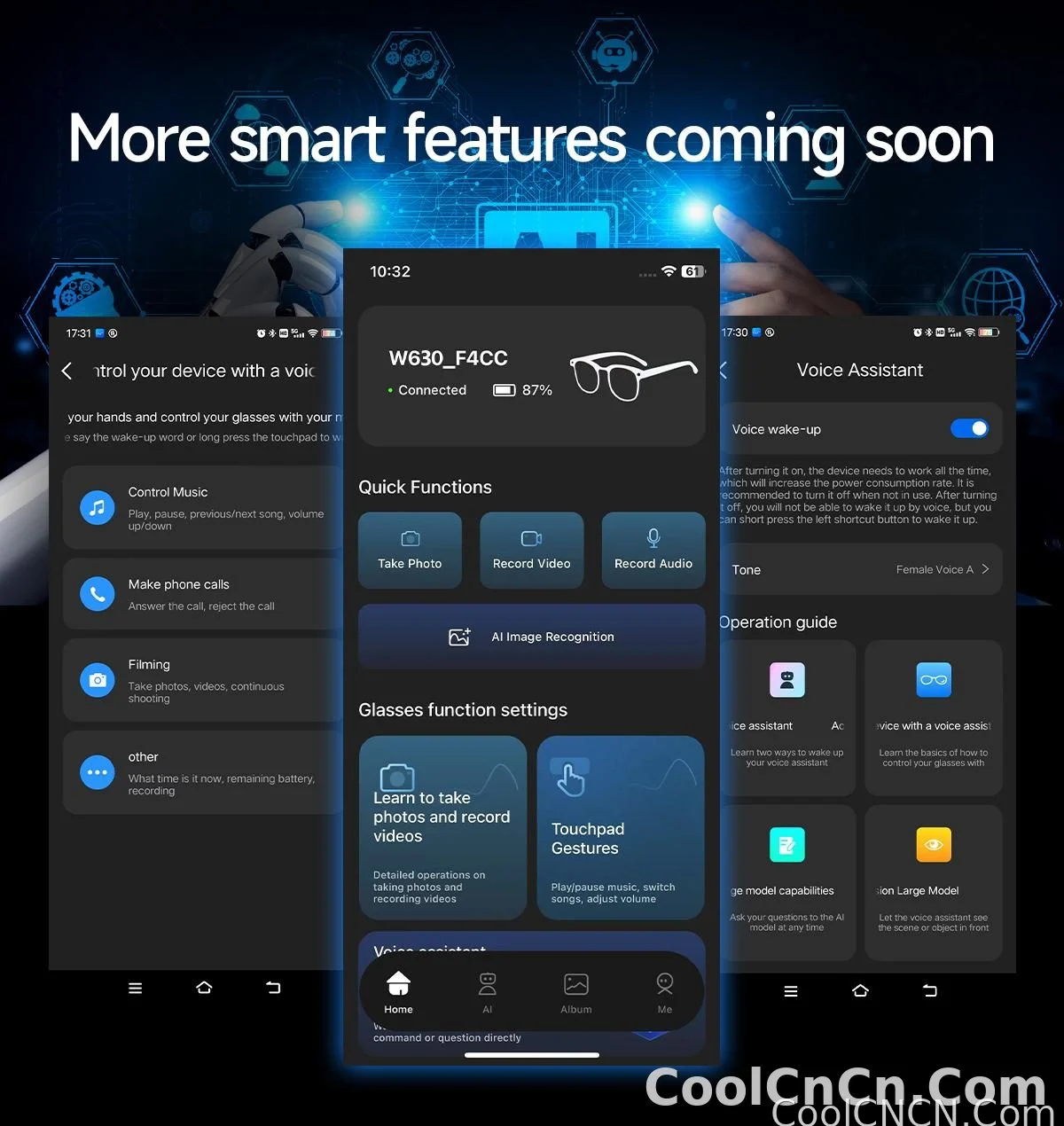 2026New AI Smart Glasses 120+Language Translation 800W Pixel Camera Video Music Player Call Business 8K Color Change Glasses Men - detail