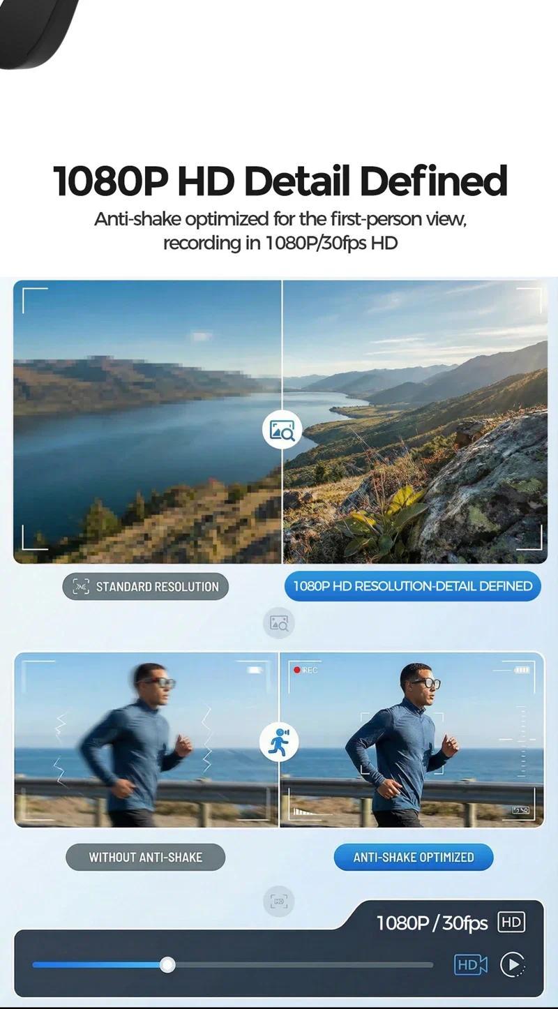 New 2026 Intelligent AI glasses shoot glasses take pictures and read pictures and record real-time translation of call music - gallery