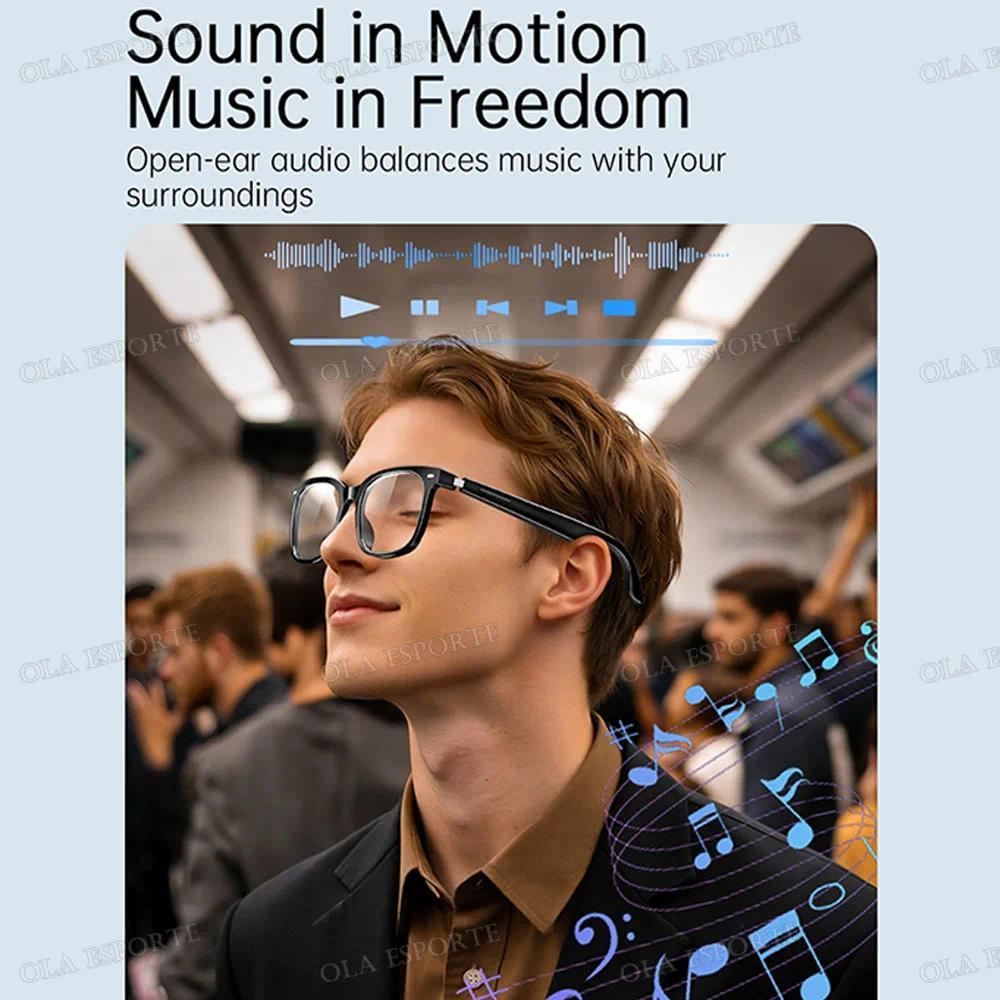 2026 New AI Smart Glasses Sunscreen Sunglasses Bluetooth Calling Music Player Camera Control UV Protection Glasses For Men Women - gallery