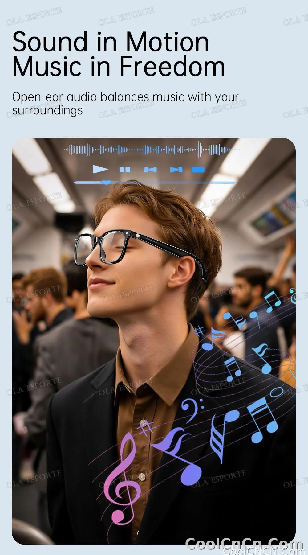 2026 New AI Smart Glasses Sunscreen Sunglasses Bluetooth Calling Music Player Camera Control UV Protection Glasses For Men Women - detail