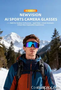 2026 New AI Smart Sports Glasses with 1200P Camera 4k Anti-Shake AI Voice Translator Bluetooth Call Dual Mic Audio Sunglasses - view 8