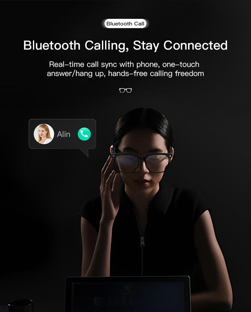 2026 New Smart AI Glasses 1080P HD Video Record Camera ChatGPT Bluetooth Call 32GB ROM Language Translation Music Sunglasses Men - gallery