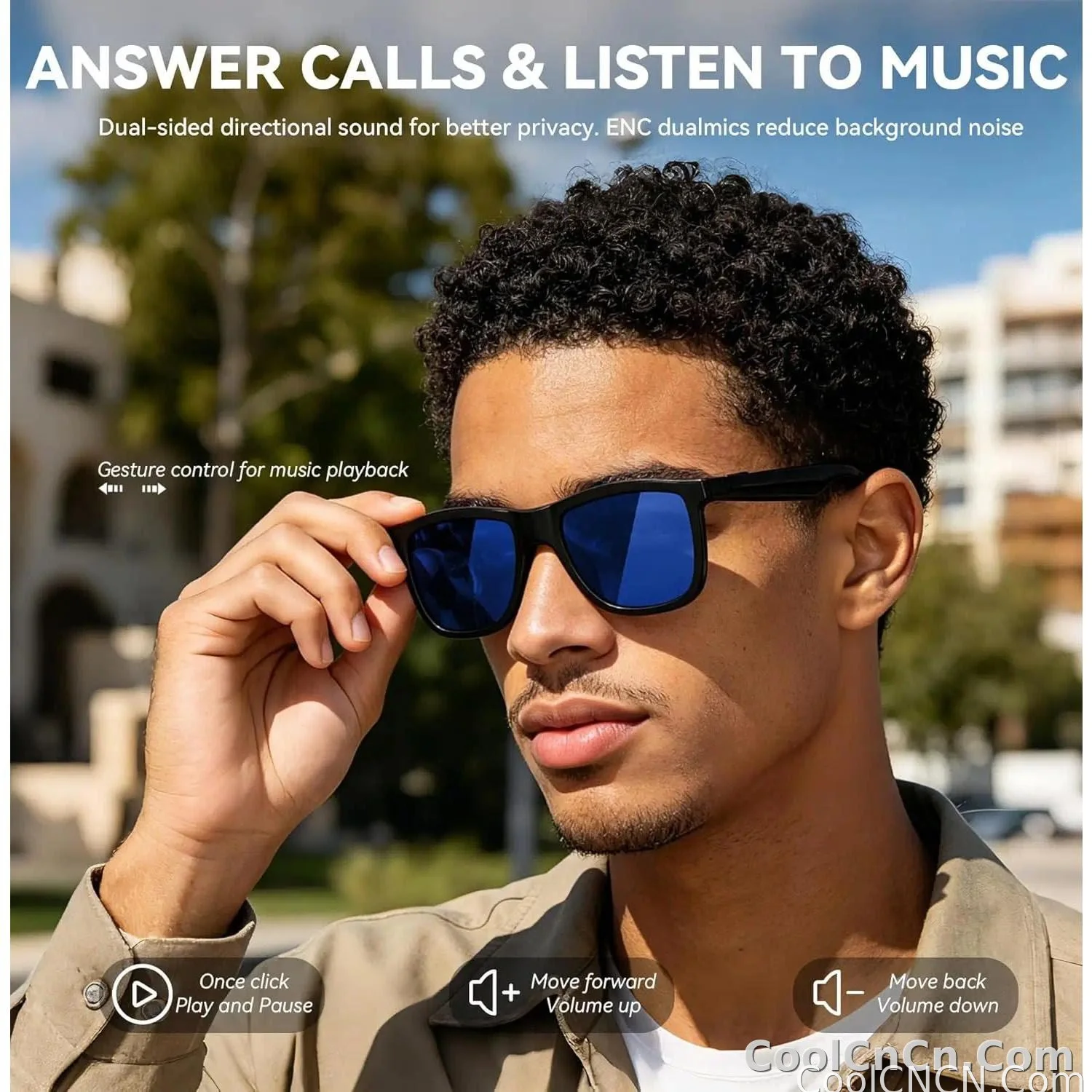 2026 New Electrochromic Lens Audio Smart Glasses Men 164+Language Translation AI ChatGPT BT Call Music Player Sunglasses Women - detail