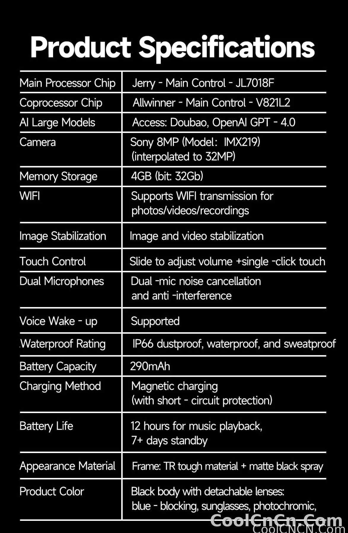 2026New 4K Ultra HD Color Change BT Call Smart Glasses AI Chat Music Player 800W Pixel Camera 1080P Video  AI Sports Glasses Men - detail