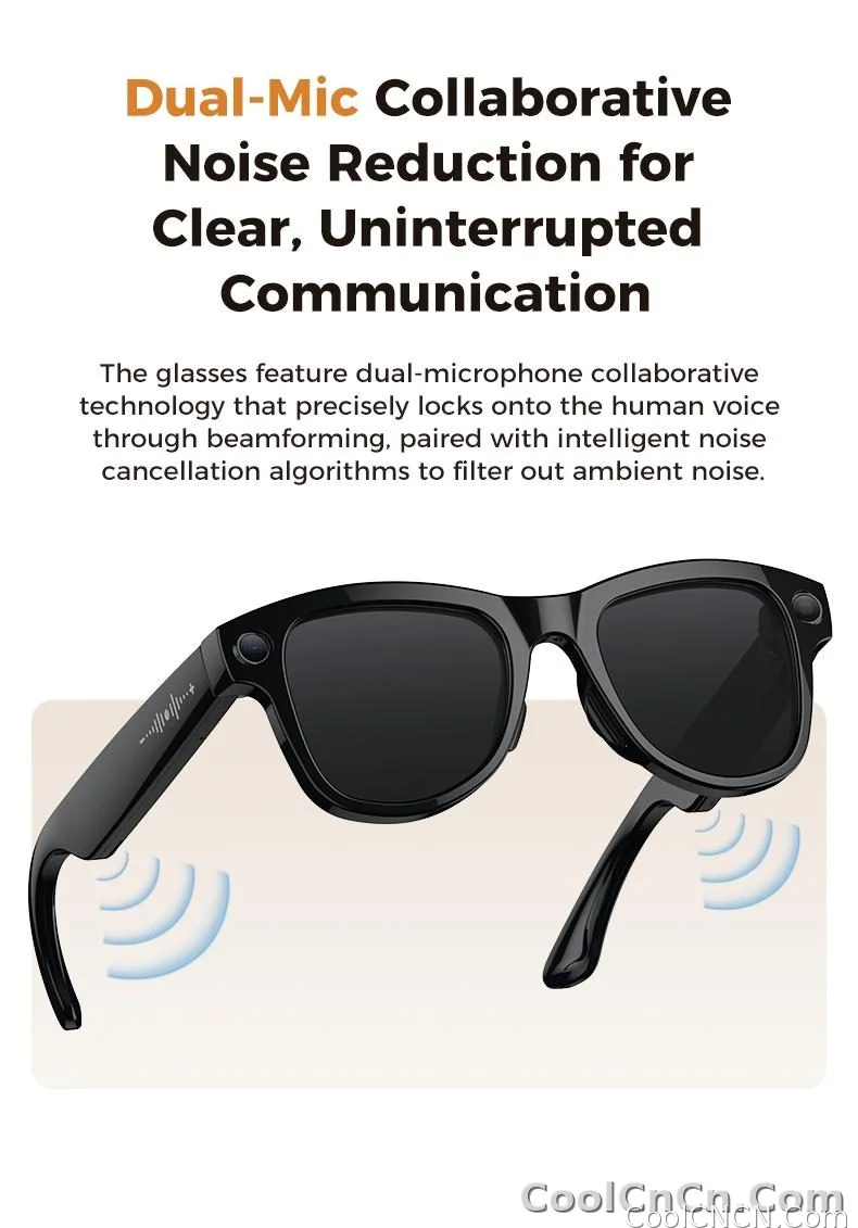 2026 AI Smart Glasses 1080P HD Camera Video Recorder Voice Translation Wireless Audio WiFi Sync Touch Eyewear for Travel Men Use - detail