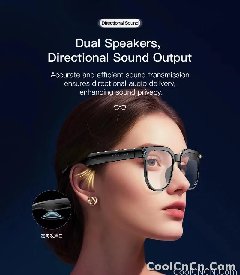 2026New 800W Pixel 4K HD Camera Smart Glasses AI Translation ChatGPT Music Play Voice Dual Microphone BT Call Sunglass Men Woman - detail