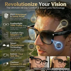 2026New 800W Pixel 4K HD Camera Smart Glasses AI Translation ChatGPT Music Play Voice Dual Microphone BT Call Sunglass Men Woman - view 7