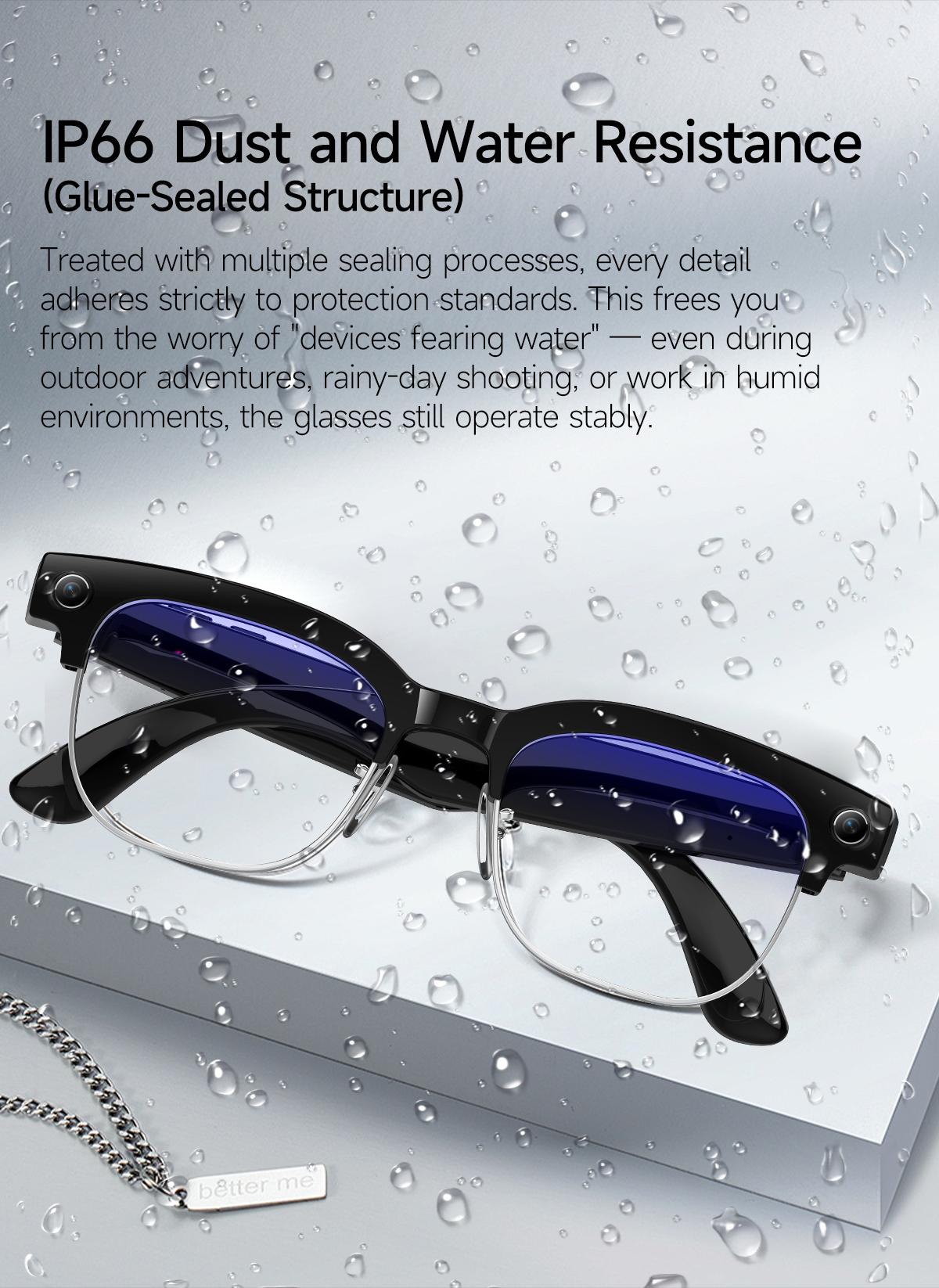 2026New AI Smart Glasses 800W Pixel Camera Various Language Translation Video Music BT Call Business 4K Color Change Glasses Men - gallery