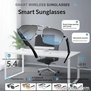 Smart Glasses Real Time Translation Wireless Bluetooth Touch Call Sports For Men Music Smart Glasses With Translator - view 4