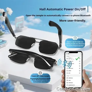 Smart Glasses Real Time Translation Wireless Bluetooth Touch Call Sports For Men Music Smart Glasses With Translator - view 7