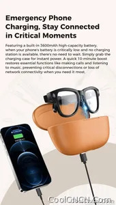 2026 AI Smart Glasses M02 Ultra 1080P HD Camera ChatGPT 3600mAh Charging 800W Camera 32GB Translation Music POV Video Sunglasse - view 12