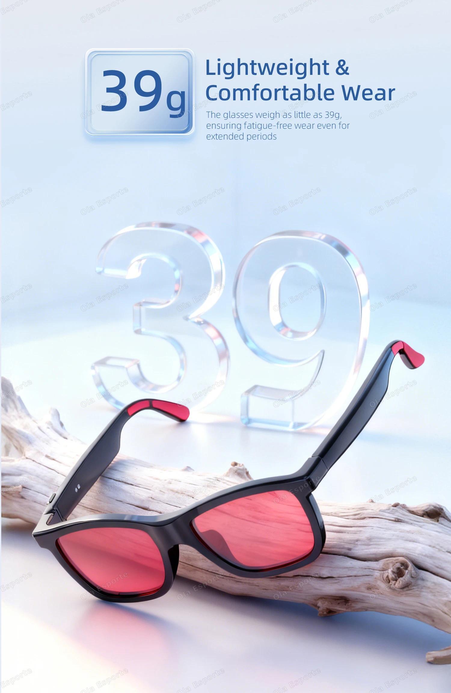 2026 Smart Audio Glasses Touch Control Color Changing Lens Dual Microphone Noise Reduction AI translation Bluetooth Sunglasses - gallery