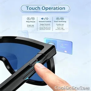2026 Smart Audio Glasses Touch Control Color Changing Lens Dual Microphone Noise Reduction AI translation Bluetooth Sunglasses - view 6