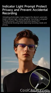 New Upgrade 800W Pixel Smart Glasses With Camera Video Recording AI Photo Recognition Call Language Translation Voice Sunglasses - view 12