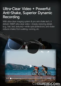 New Upgrade 800W Pixel Smart Glasses With Camera Video Recording AI Photo Recognition Call Language Translation Voice Sunglasses - view 13
