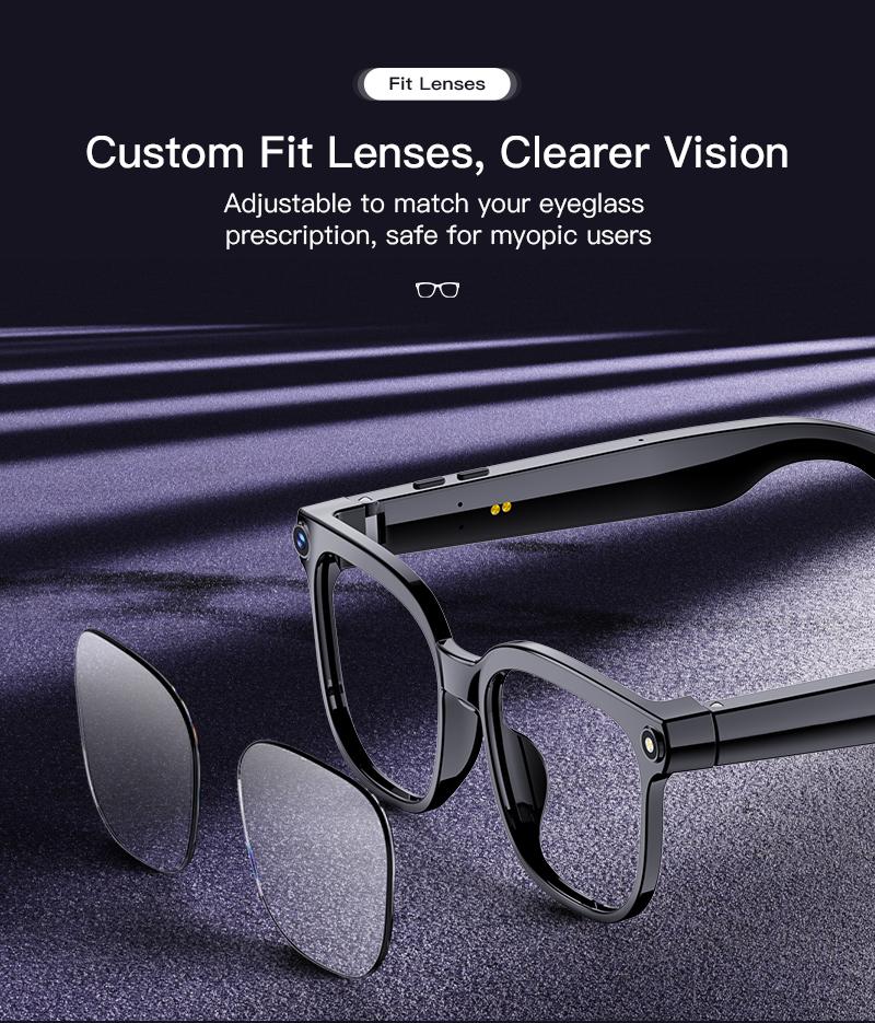 2026 New Smart Glasses Men 4K 8MP HD Camera Video Recording Language Translation ChatGPT WIFI Bluetooth Call Audio Glasses Women - gallery