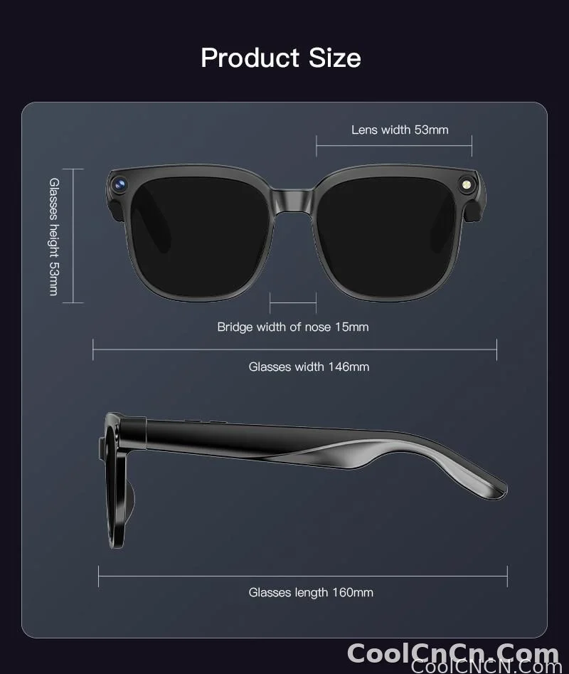 2026 New Smart Glasses Men 4K 8MP HD Camera Video Recording Language Translation ChatGPT WIFI Bluetooth Call Audio Glasses Women - detail