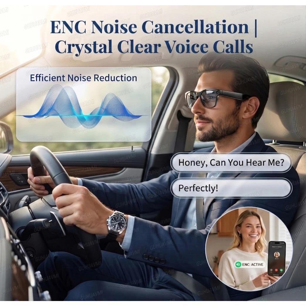 2026 New 3600mAh Battery AI Glasses Men 800W 4k Camera 32G Memory Photos&Video 160+Translation ChatGPT Music Smart Glasses Women - gallery