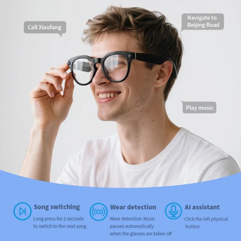 Smart Glasses Camera Glasses BT Call Music Touch Sunglasses Voice Assistant Video Recording WIFI AI Glasses Translator - gallery