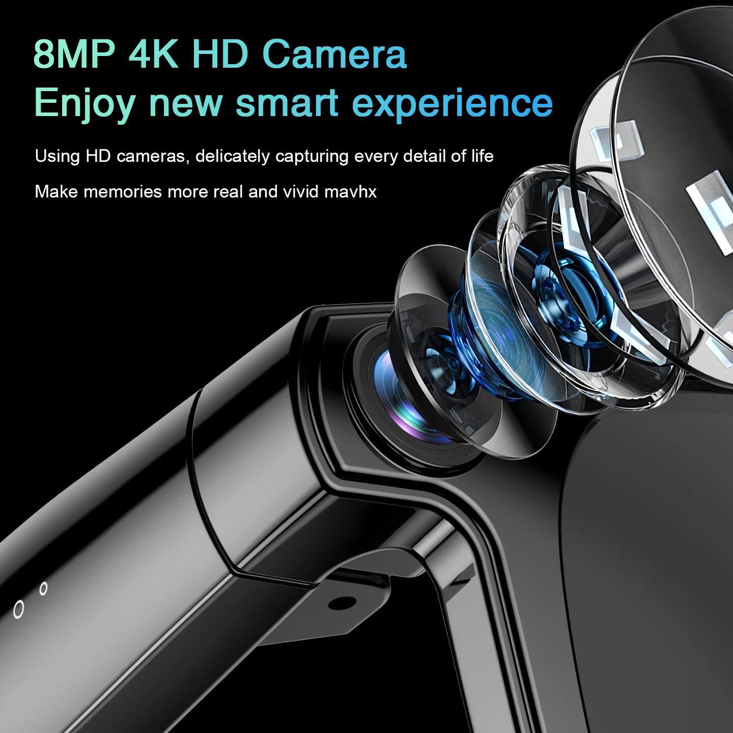 2026 Smart AI Glasses Men New 4K HD 800W pixel Camera 32GB Memory 120+ Translation ChatGPT Music Shoot Photos &Video Sunglasses - gallery