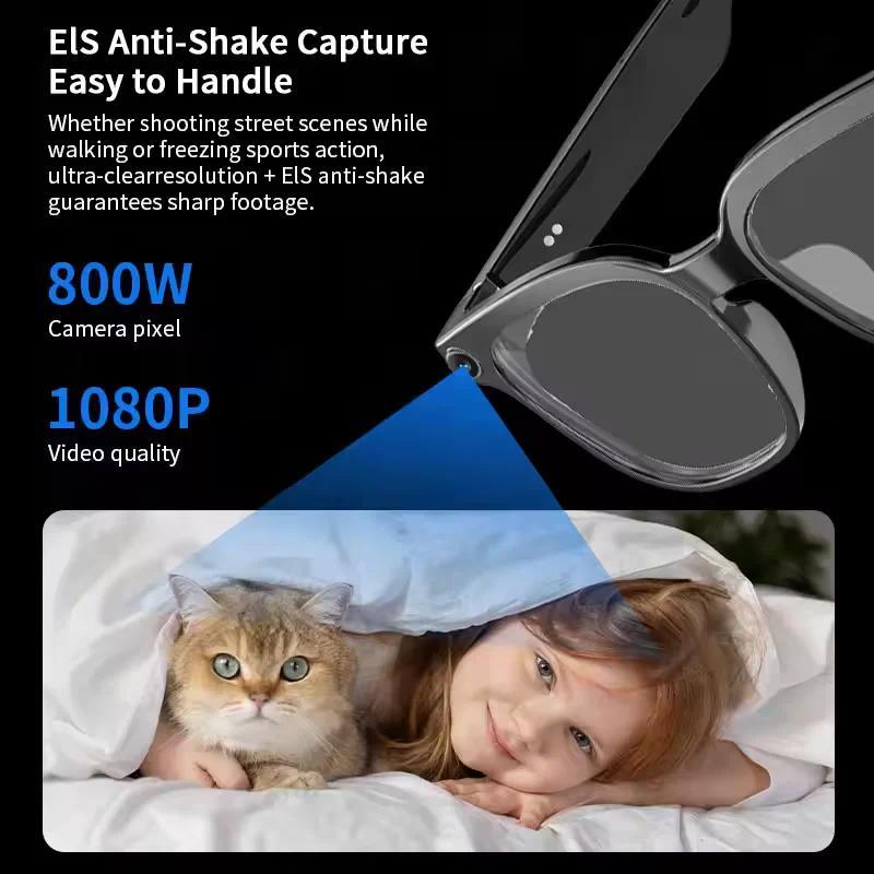 2026 Smart AI Glasses Men New 4K HD 800W pixel Camera 32GB Memory 120+ Translation ChatGPT Music Shoot Photos &Video Sunglasses - gallery