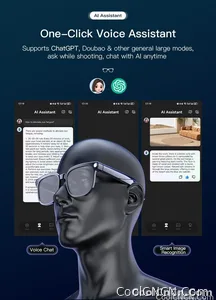 2026 Smart AI Glasses Men New 4K HD 800W pixel Camera 32GB Memory 120+ Translation ChatGPT Music Shoot Photos &Video Sunglasses - view 13