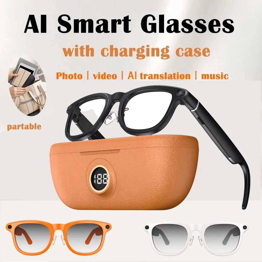 2026 New 6K HD AI Smart Glasses Chat GPT 800MP Camera Bluetooth Call 290mAh Battery 32GB Voice Assistant Control Smart Glasses