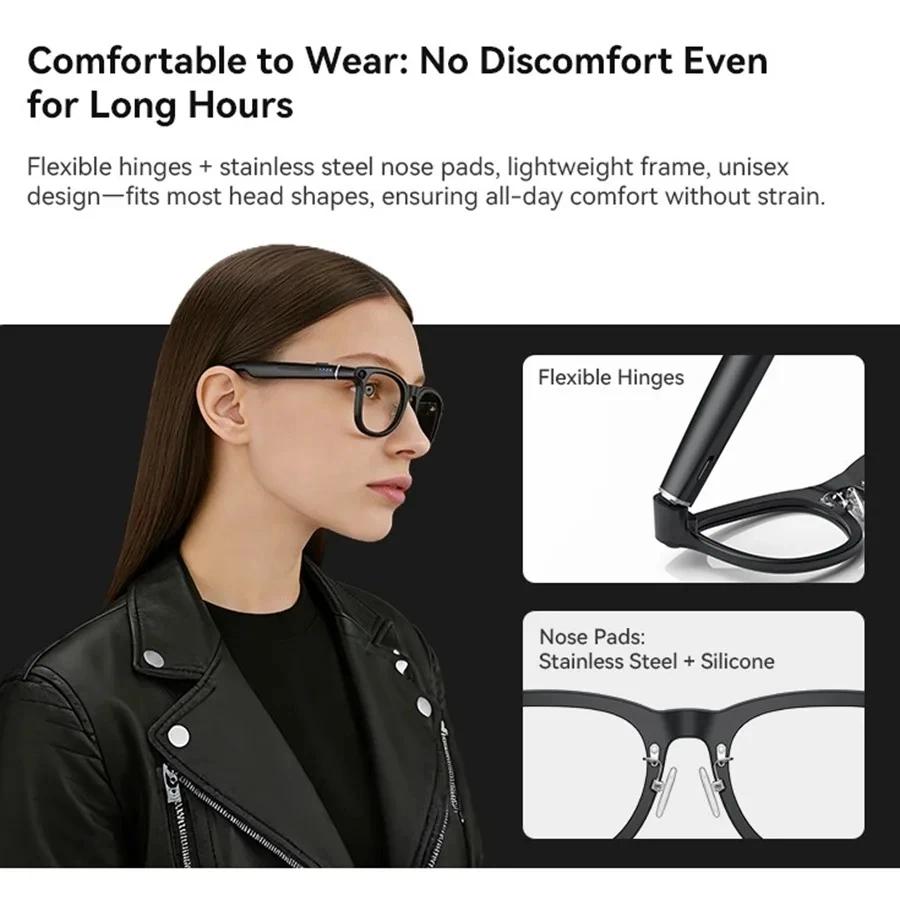 2026 New 6K HD AI Smart Glasses Chat GPT 800MP Camera Bluetooth Call 290mAh Battery 32GB Voice Assistant Control Smart Glasses - gallery