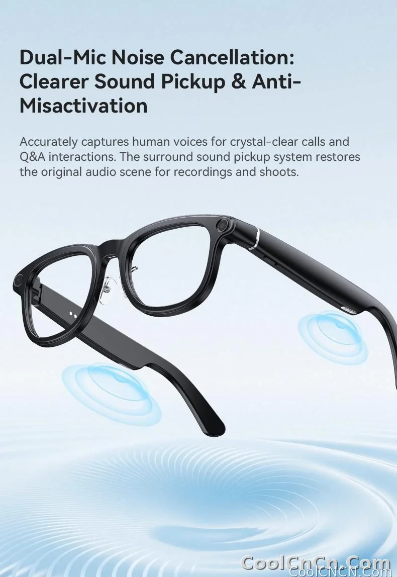 2026 New 6K HD AI Smart Glasses Chat GPT 800MP Camera Bluetooth Call 290mAh Battery 32GB Voice Assistant Control Smart Glasses - detail