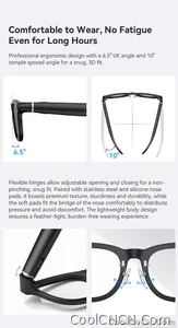 2026 New 6K HD AI Smart Glasses Chat GPT 800MP Camera Bluetooth Call 290mAh Battery 32GB Voice Assistant Control Smart Glasses - view 24