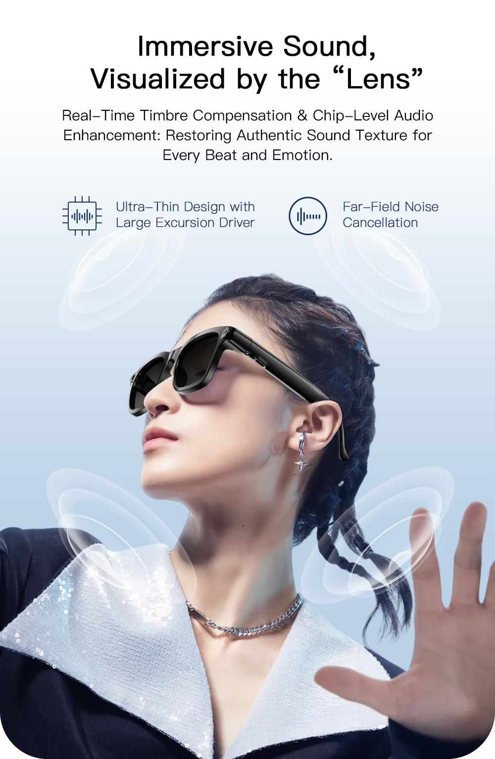 2026New POVSmart Glasses with 800W 4K HD Camera Wireless Audio Sunglasses Men Photos&Video AI Translation ChatGPT Glasses Women - gallery