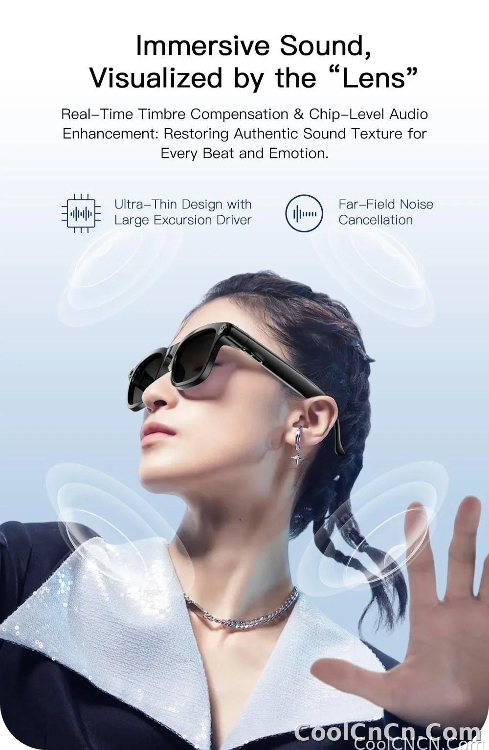 2026New POVSmart Glasses with 800W 4K HD Camera Wireless Audio Sunglasses Men Photos&Video AI Translation ChatGPT Glasses Women - detail