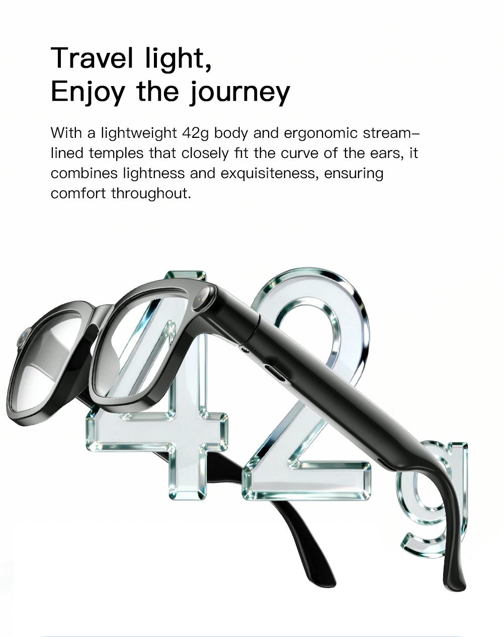 2026New POVSmart Glasses with 800W 4K HD Camera Wireless Audio Sunglasses Men Photos&Video AI Translation ChatGPT Glasses Women - gallery