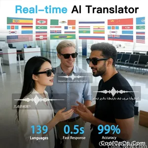 2026New POVSmart Glasses with 800W 4K HD Camera Wireless Audio Sunglasses Men Photos&Video AI Translation ChatGPT Glasses Women - view 5