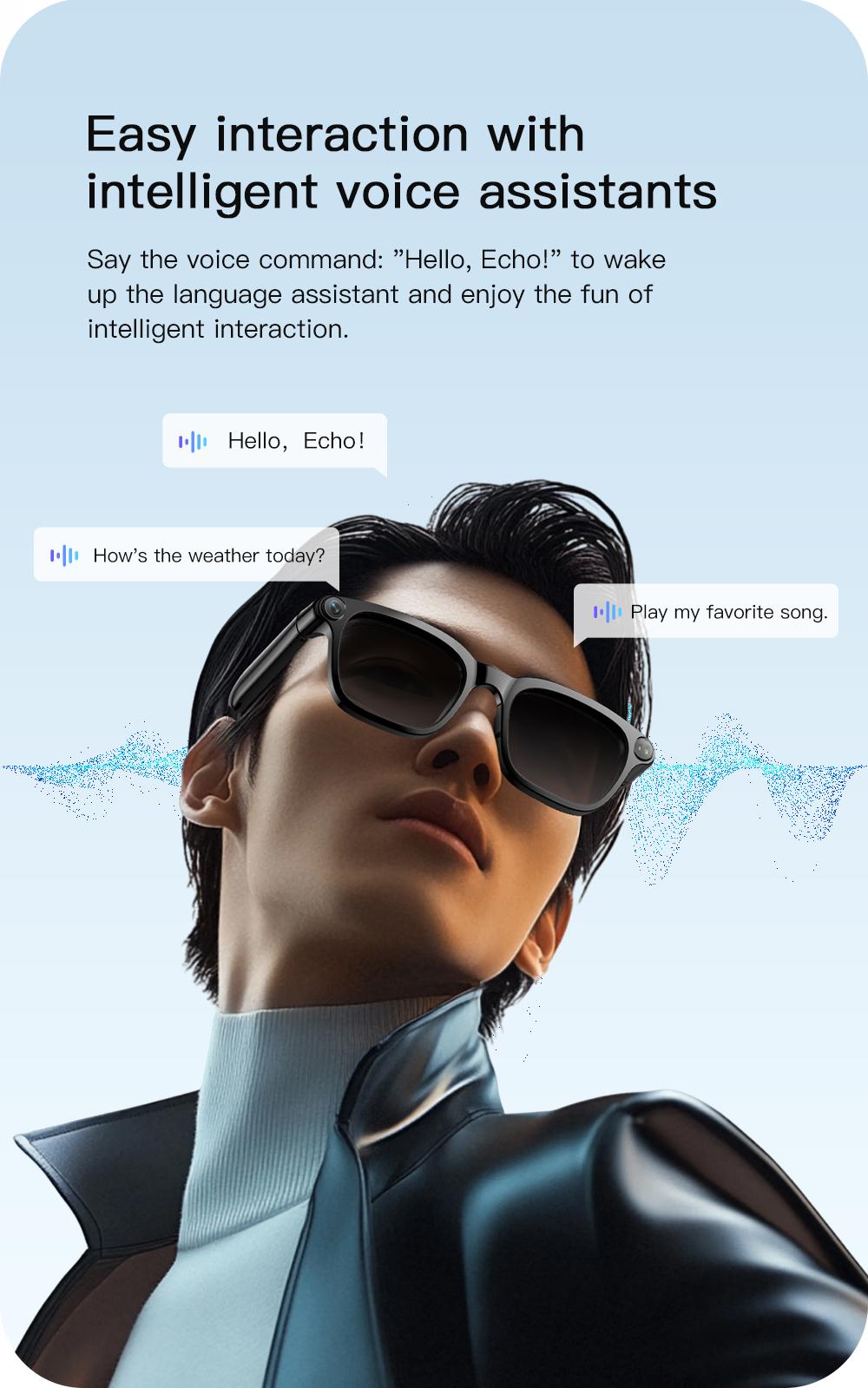 2026 New 800W Pixel Camera 1080P Video Recording Smart Glasses Men AI Voice Assistant Music Player Translation Sports Sunglasses - gallery