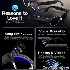 Smart Glasses 800W Camera 2026New Technologies Video Recording AI Photo Recognition Bluetooth Calls Voice Translation Sunglasses - view 4