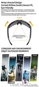 2026 New AI Sport Cycling Smart Glasses 80MP Camera 1200P HD Video Bluetooth 5.3WiFi Open Ear Riding Speaker Real-Time Translate - view 12