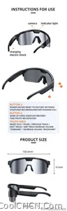 2026 New AI Sport Cycling Smart Glasses 80MP Camera 1200P HD Video Bluetooth 5.3WiFi Open Ear Riding Speaker Real-Time Translate - view 24